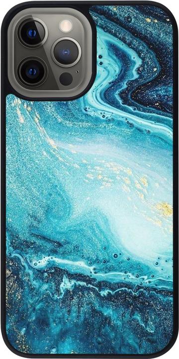 Actual product image PhoneLook Cover Silicone Black Sea Foam Blue (Apple iPhone 12 Pro Max)