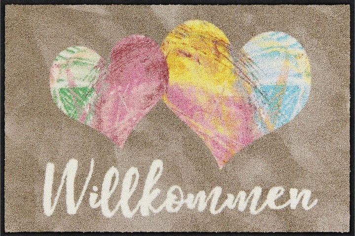 Immagine prodotto Salonloewe Zerbino artistico a forma di cuore 50 cm x 75 cm (50 x 75 cm)