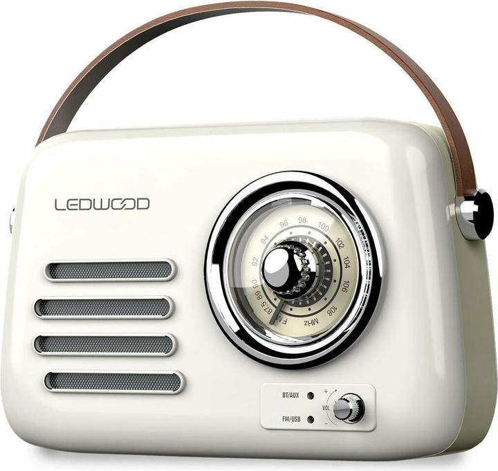 Produktbild Ledwood Transistor-Radio ALMA BLANCO Weiss 30 W (FM)