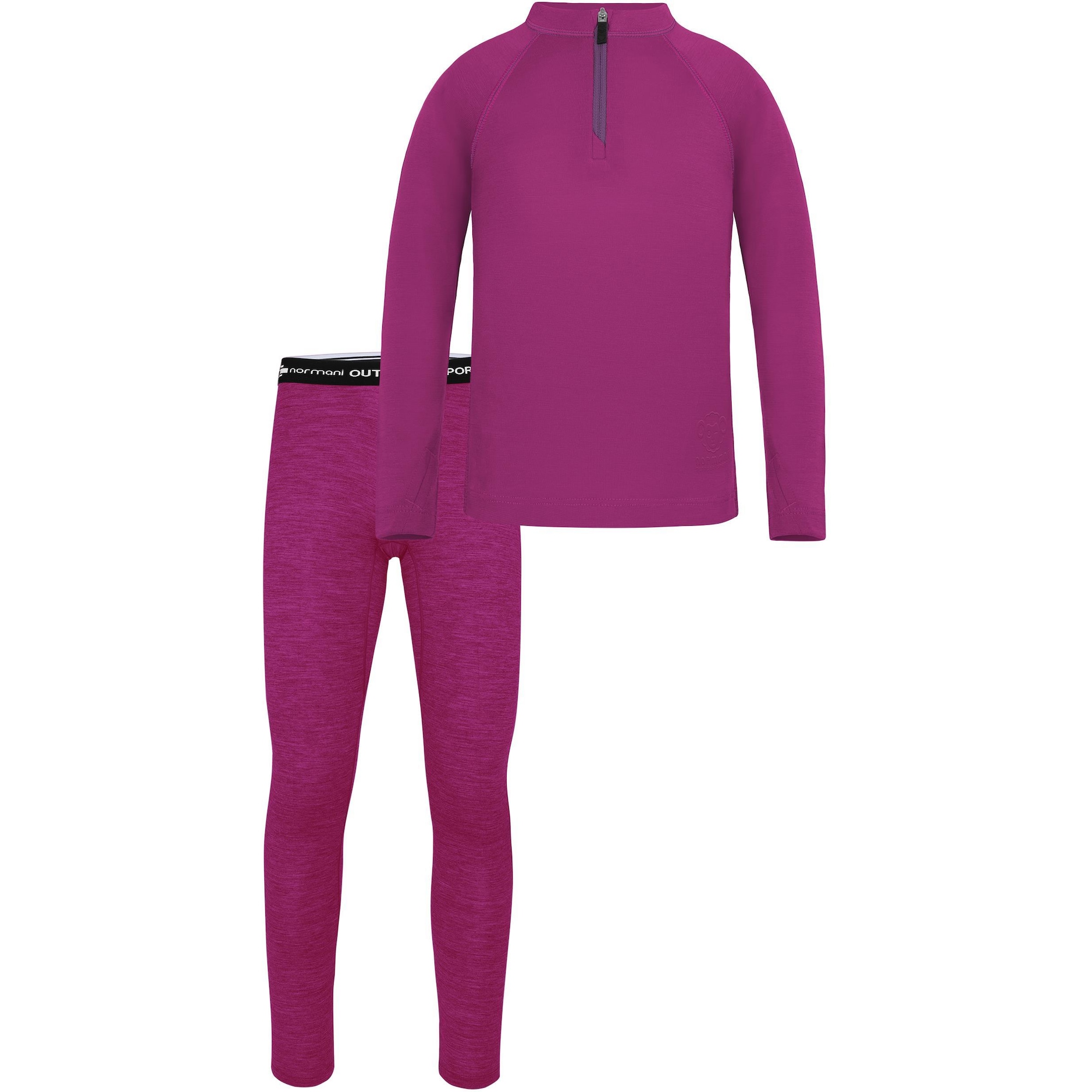 Normani, Herren, Funktionsunterhose, Merino Oberteil „Nyapari“ und Merino Hose „Mackay“ - 9547 (86, 90, 92), Rosa, 90, 9...