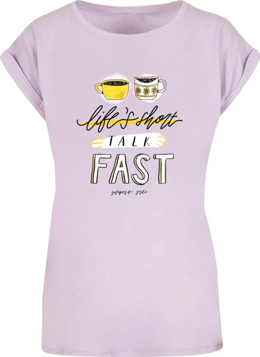 Absolute Cult Ladies Gilmore Girls - Life's Short Talk Fast T-Shirt - 167073 (4XL)