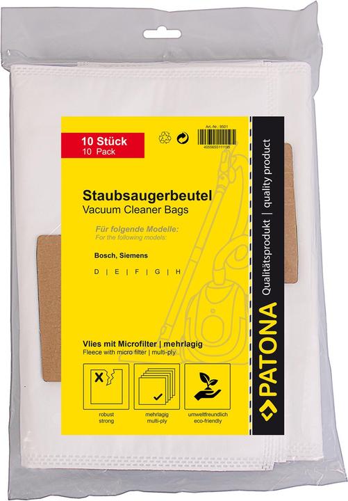 Actual product image Patona Hoover bag (10 x)