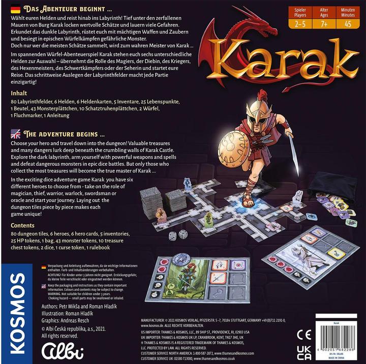 Actual product image Kosmos FKS6822860 - Karak, board game, for 2-5 players, ages 7+ (DE edition) (German)