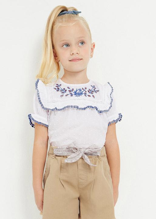 Produktbild MAYORAL Plumenti Tunika Bluse mit Stickmotiven (122)