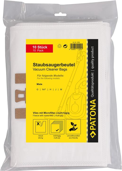 Actual product image Patona Vacuum Cleaner Bag for Miele G/N/F (10x)