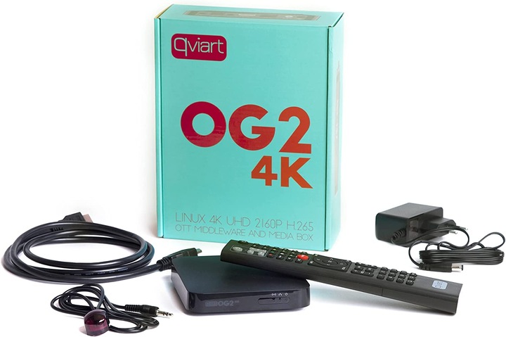 Productafbeelding Qviart OG2 4K LINUX UHD 2160P H.265 OTT Middleware en mediabox
