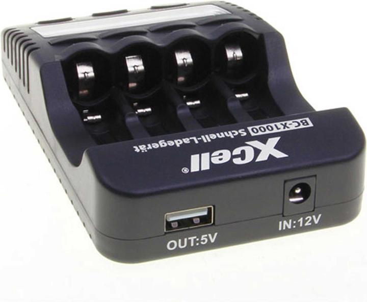 Immagine prodotto XCell Caricatore rapido BC-X1000 LCD digitale (2 pz., AAA, AA, Caricabatterie senza batteria)