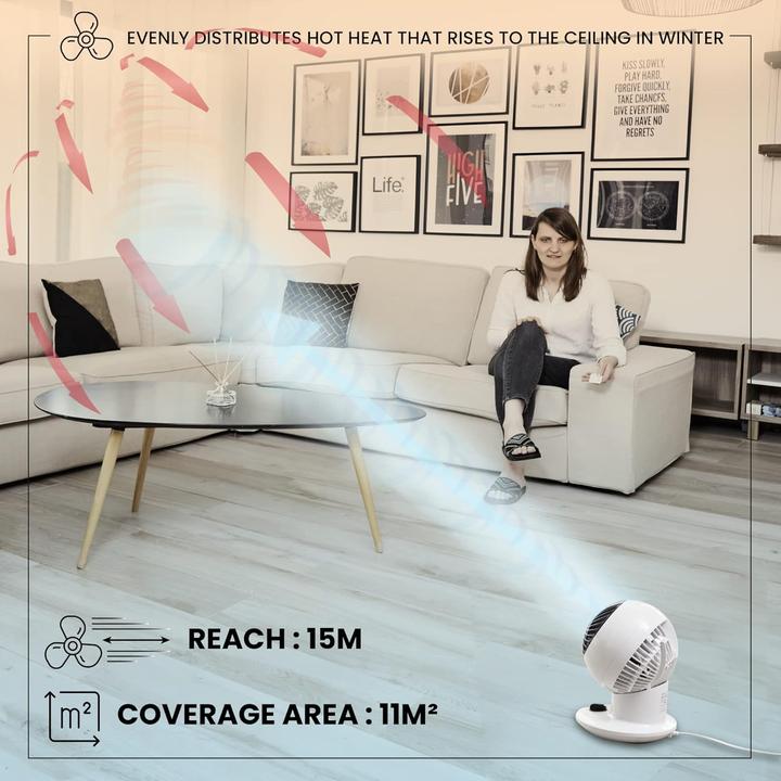 Actual product image Iris Ohyama Woozoo Circulator PCF-SM12N Mini 3 Speed white