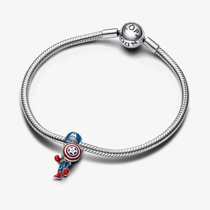 Produktbild Pandora Captain America (Silber 925, Emaille)