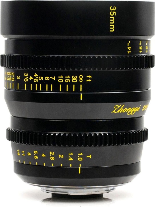 Actual product image Zhongyi Mitakon Fixed focal length Speedmaster 35 mm T1 Cine (Fujifilm X)