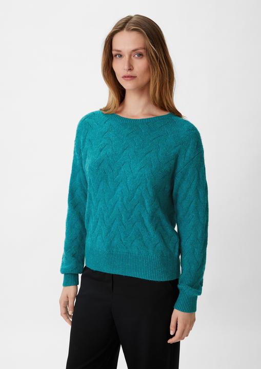 Produktbild Comma Strickpullover Strickpullover mit Zopfmuster (L)