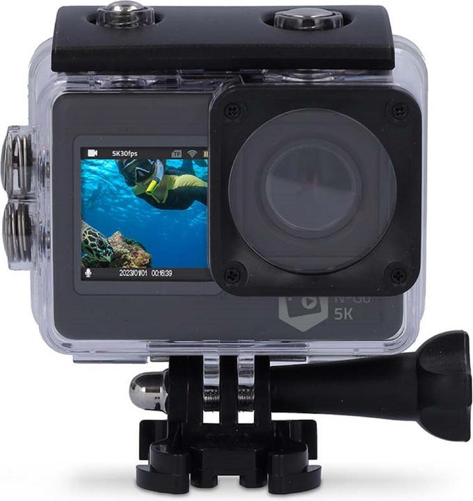 Actual product image Nedis Action Cam | Dual screen | 5K@30fps | 16 MPixel | Waterproof up to: 30.00 m | 80 min | Wi (30p)