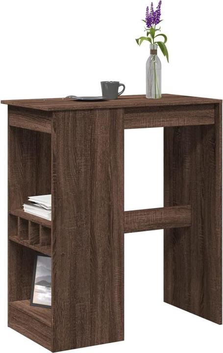 Image du produit VidaXL Table de bar avec étagère en chêne