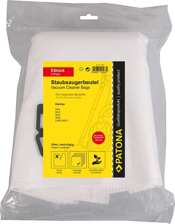 Actual product image Patona Hoover bag (5 x)