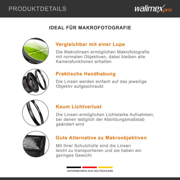 Productafbeelding Walimex Close up macro lens set 58 mm (58 mm, Close-up lenzen)