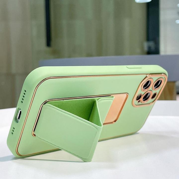 Produktbild Hurtel New Kickstand Case case for iPhone 13 Pro Max with stand green (Apple iPhone 13 Pro Max)