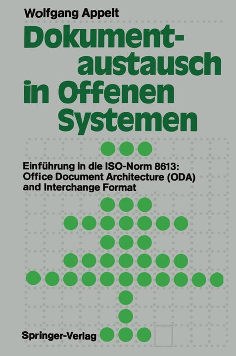 Produktbild Dokumentaustausch in Offenen Systemen (Deutsch, Wolfgang Appelt, 2012)