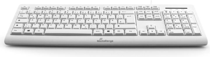 Actual product image MediaRange KEYBOARD QWERTY MROS110 with cable white/light gray (DE, Cable)