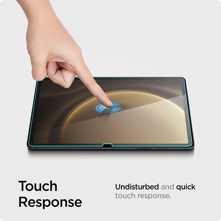 Actual product image Spigen Glas.tR Slim tempered glass for Samsung Galaxy Tab S9 FE 10.9" X510 / X516B (1 Piece, Galaxy Tab S9 FE)