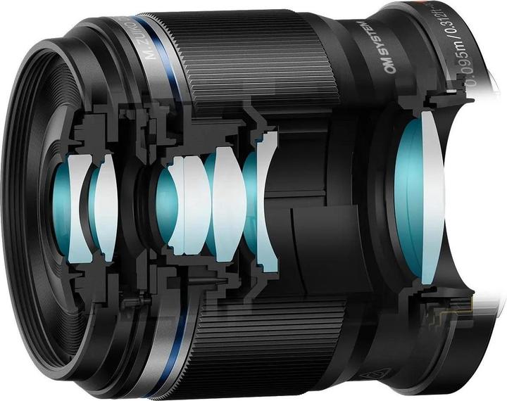 Productafbeelding OM System M.Zuiko Digital ED 30mm F3.5 Macro (Black) (Micro Vier Derde, Micro Vier Derde)