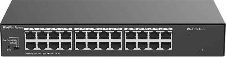 Produktbild Ruijie 24-Port Gigabit unmanaged Switch, 24 Gigabit RJ45 Ports,Steel Case (24 Ports)