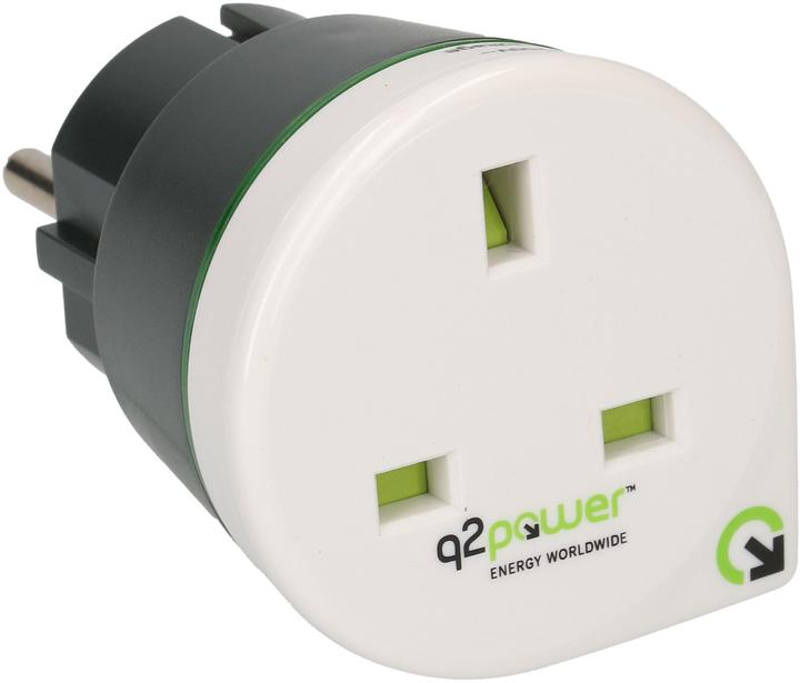 Produktbild Q2 Power Reiseadapter Grossbritannien nach Europa