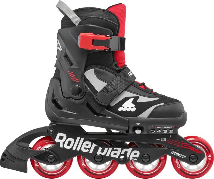Immagine prodotto Rollerblade Inline-Skates Microblade Combo Schwarz/Rot, 33-36.5 (33, 36.5)