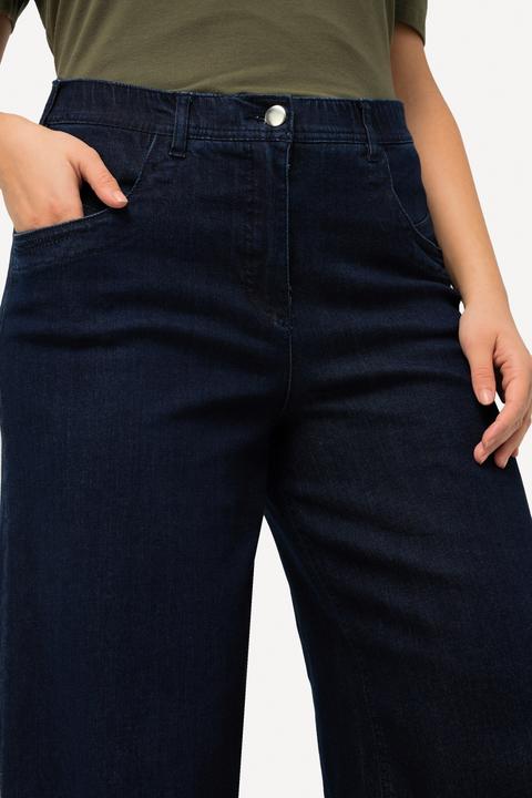 Actual product image Ulla Popken Marlene Soft Denim Cropped Culotte Jeans (52)