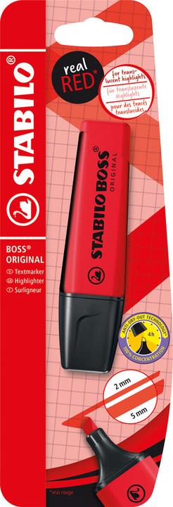 Actual product image STABILO Boss Knallrot Einzelmarker (1x)