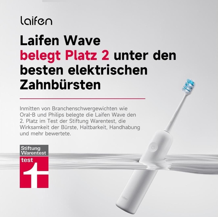 Actual product image Laifen Wave (Oscillating toothbrush)