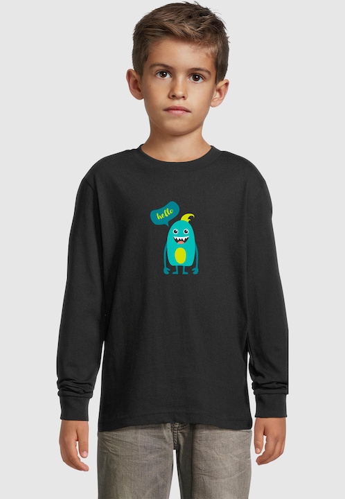 Produktbild Merchcode Kids Monster Hello - Longsleeve - 184903 (158)