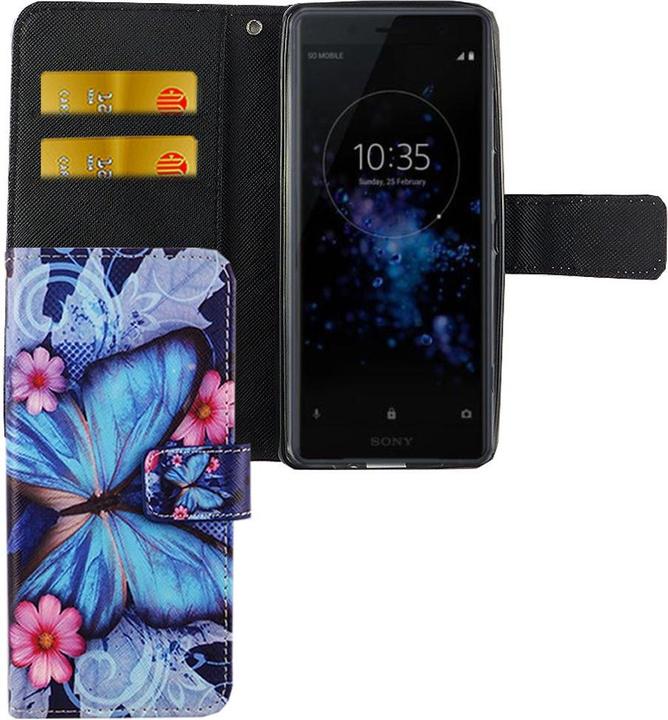 Produktbild König Design Hülle Handy Schutz für Sony Xperia XZ2 Compact Case Cover Tasche Wallet Etui Neu (Sony Xperia XZ2 Compact)