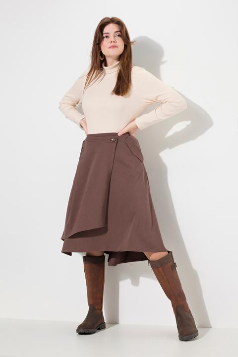 Immagine prodotto Ulla Popken Body in jersey a costine con collo alto, maniche lunghe e cotone biologico (M)