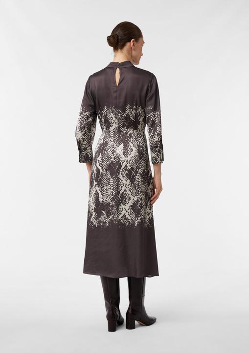Image du produit Comma Kleid Gemustertes Midikleid aus Satin (42)