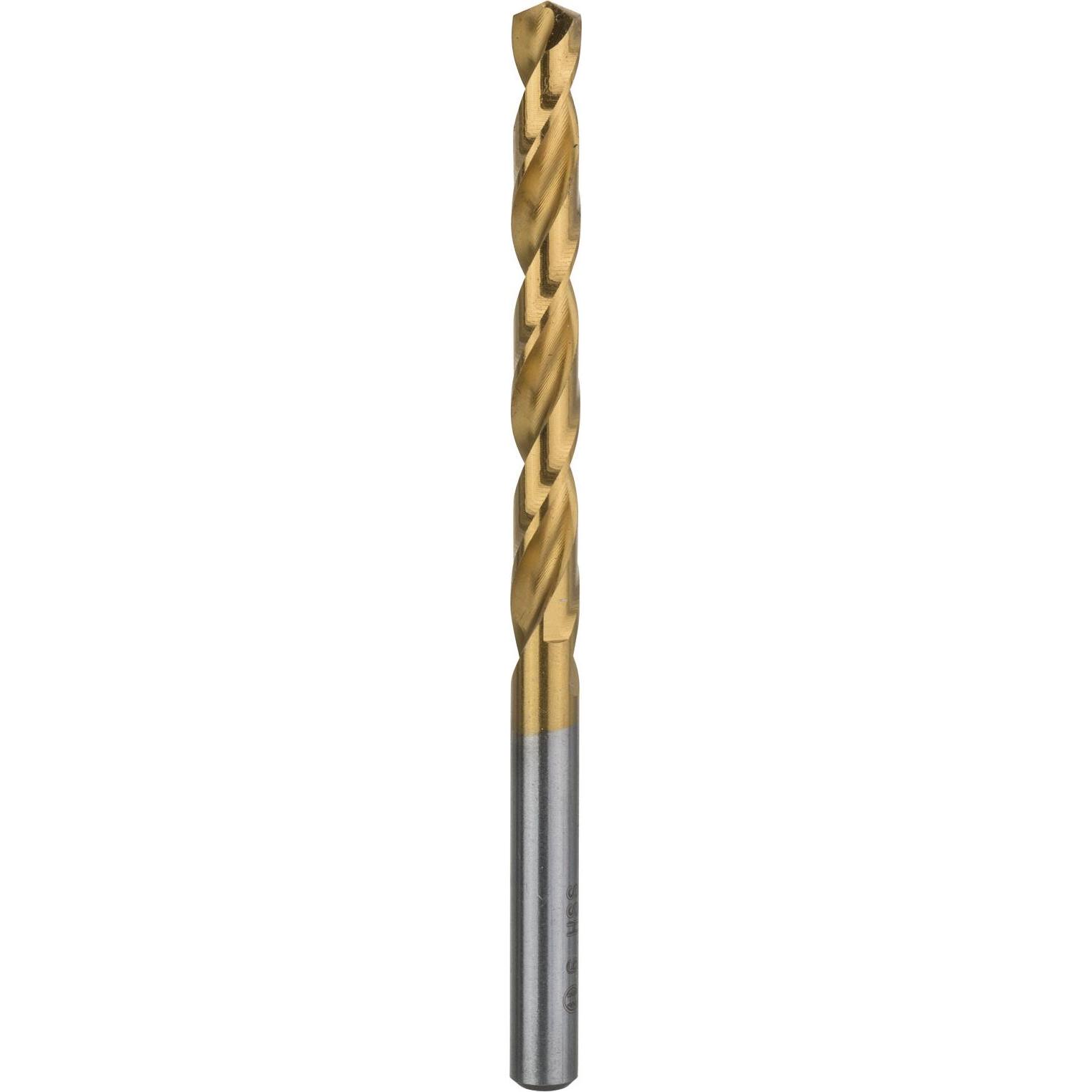 Bosch Professional Zubehör, Bohrereinsatz, Metallbohrer HSS-TiN, DIN 338, 6 x 57 x 93 mm (6 mm)