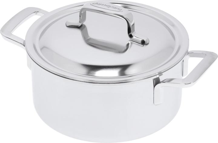 Demeyere Intense 5 Kookpot 18 cm met dubbelwandig deksel (Kochtopf, Edelstahl, 18 x 10 cm)