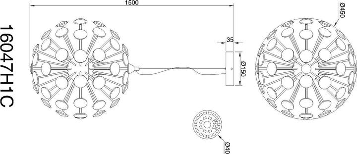 Produktbild Globo Virina (1600 lm)