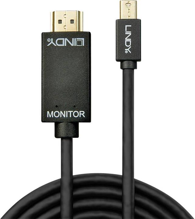 Actual product image Lindy Mini DisplayPort (2 m, DisplayPort, HDMI)