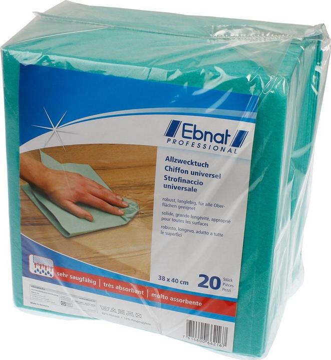 Actual product image Ebnat All purpose cloth green 20pcs 38x40 (20 pcs.)