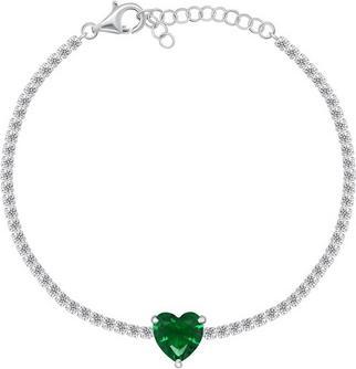 Immagine prodotto Brilio Argento - Collana doppia in argento con cuore in zirconi NCL160W (Argento)