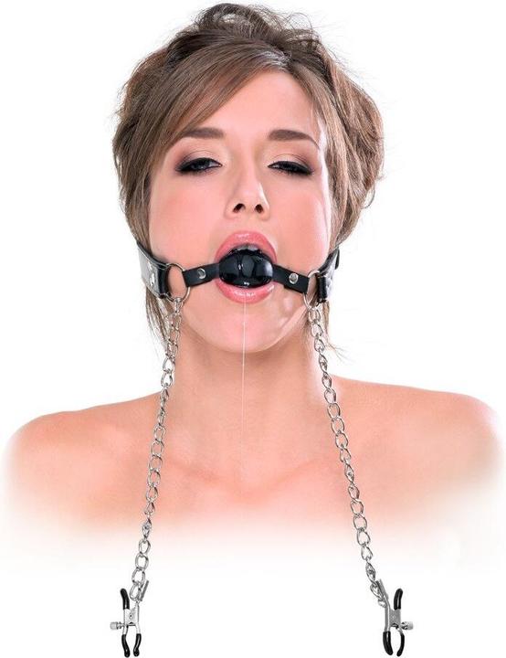 Actual product image Pipedream Deluxe Gag on Nipple Clamps