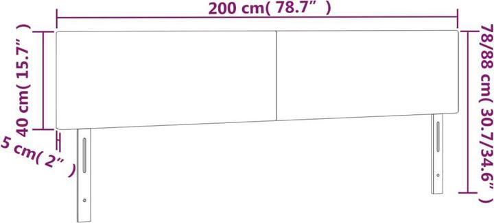 Actual product image VidaXL Templeton (200 x 5 x 88 cm)