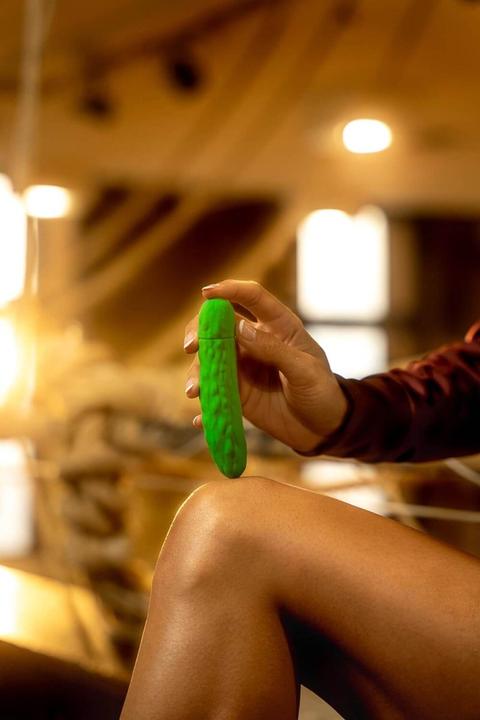 Actual product image Emojibator Vibrator Pickle