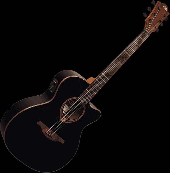 Actual product image LÂG T118ACE (Semi acoustic guitar, Mahogany, Cedar wood)