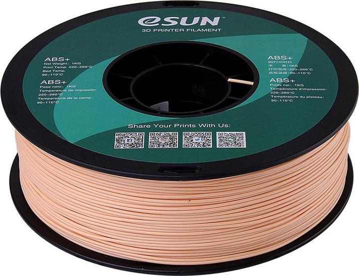 Produktbild eSUN ABS+ Beige Filament 1.75mm 1Kg (ABS, 1.75 mm, 1000 g)