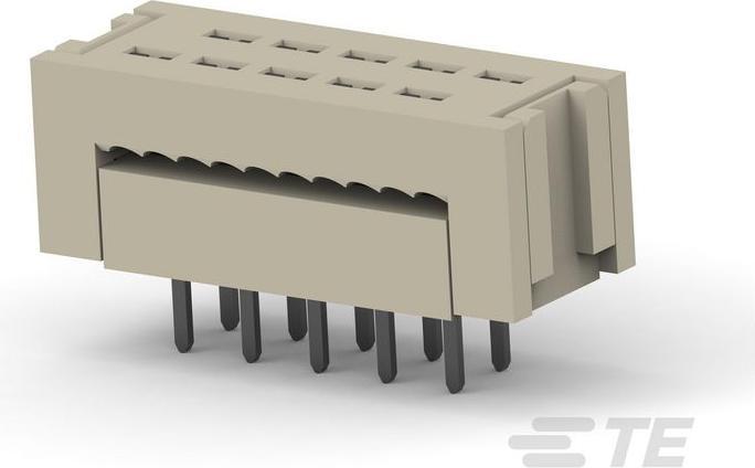 Produktbild TE Connectivity Ribbon cable conn.DIP,10way,2.54mm,grey