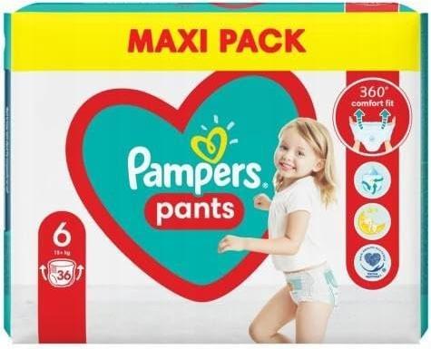 Actual product image Pampers EP Pants Diapers Size 6 15+kg (36 pcs.)