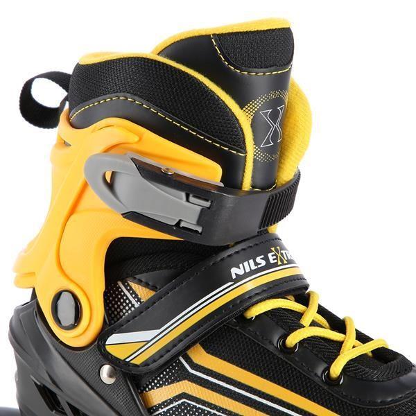 Immagine prodotto Nils Pattini a rotelle/pattini da hockey NH18190 2in1 nero-arancio - M (34-38) (34, 35, 36, 37, 38)