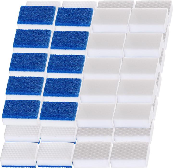 Image du produit Pearl Lot de 48 gommes à salir en mélamine, 24x à picots, 24x avec côté non tissé (48 pcs)