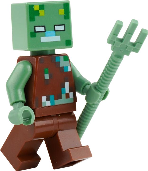 Actual product image LEGO Minecraft Mini-Set Mutiger Held vs. Ertrunkener! - NEU! Menge 1x (LEGO Minecraft)